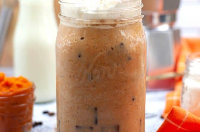 Sugar Free Pumpkin Spice Copycat Frappuccino