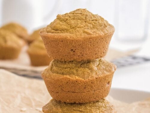 Pumpkin Oatmeal Muffins, No Added Sugar