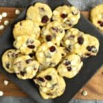 Sugar Free White Chocolate Chip Cranberry Cookies