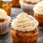 Sugar Free Frosted Pumpkin Cupcakes