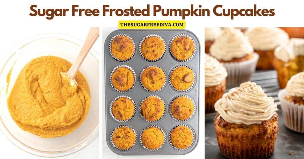 Sugar Free Frosted Pumpkin Cupcakes - THE SUGAR FREE DIVA