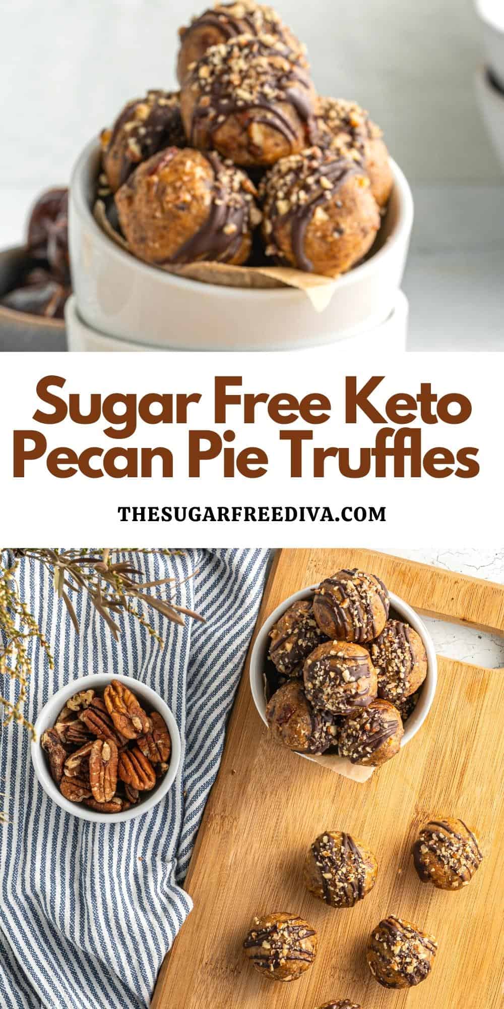 Sugar Free Keto Pecan Pie Truffles