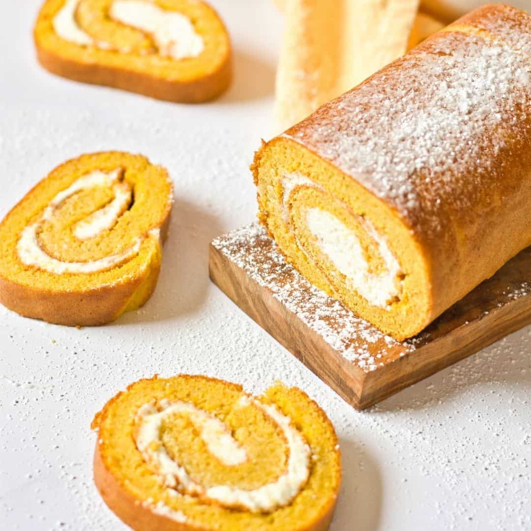 How to Make Sugar Free Pumpkin Roll, a tasty dessert recipe idea made with real pumpkin. Keto, Low Carbohydrate, Gluten Free.