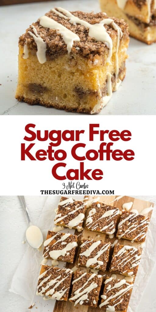 Sugar Free Keto Coffee Cake - THE SUGAR FREE DIVA