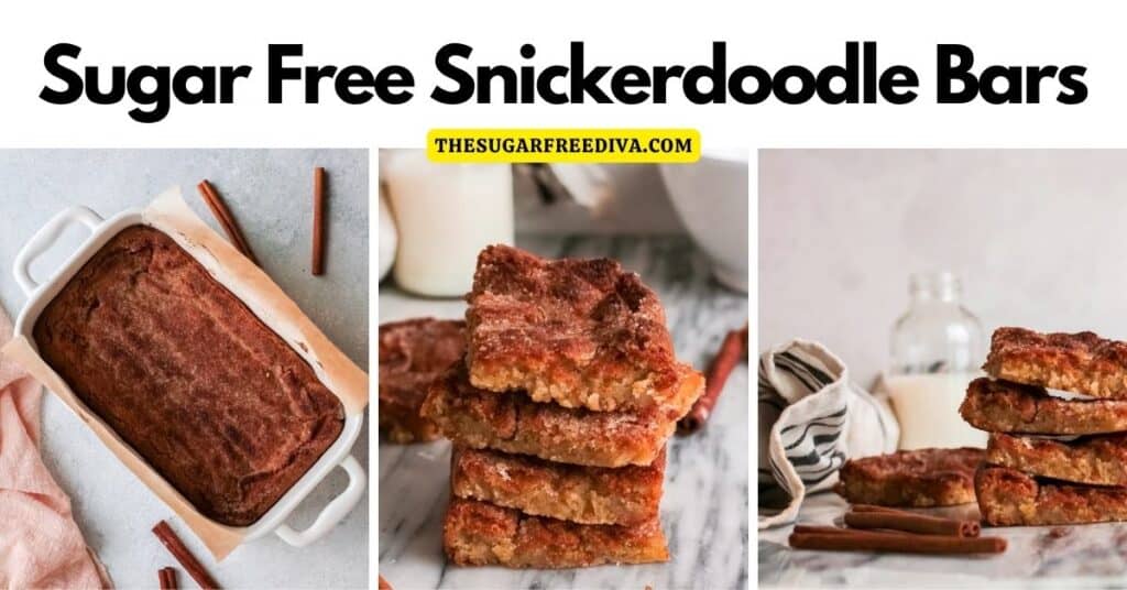 Sugar Free Snickerdoodle Bars THE SUGAR FREE DIVA