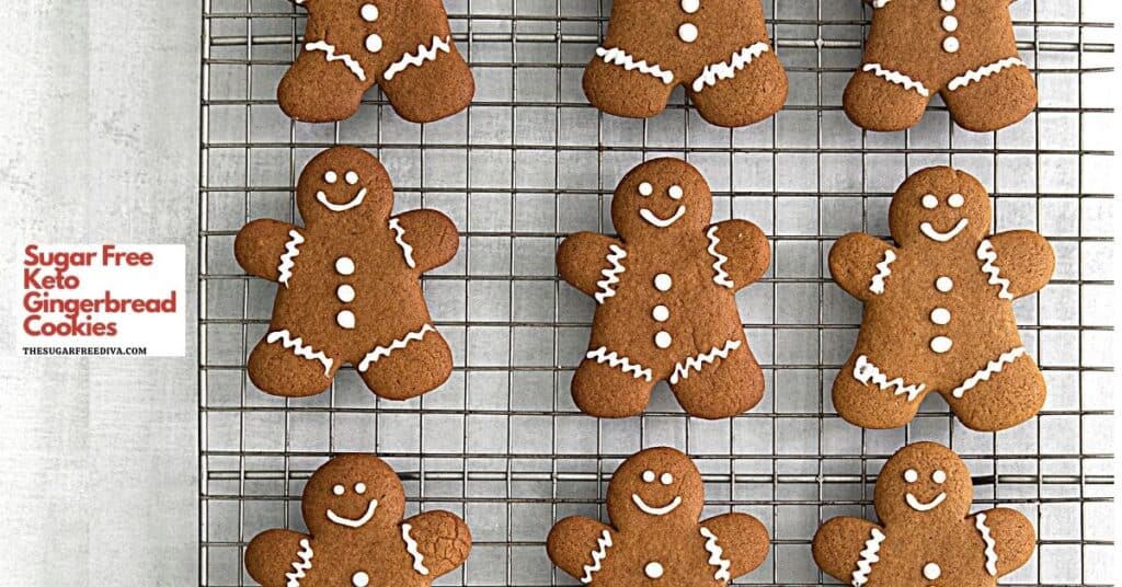 Sugar Free Keto Gingerbread Cookies - THE SUGAR FREE DIVA