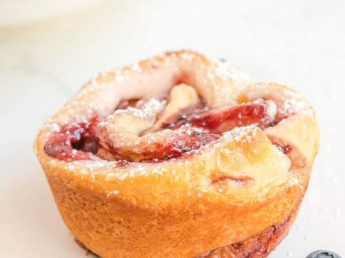 Sugar Free Cream Cheese Crescent Roll Muffins