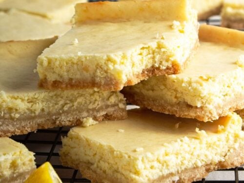 Sugar Free Lemon Ginger Cheesecake Bars