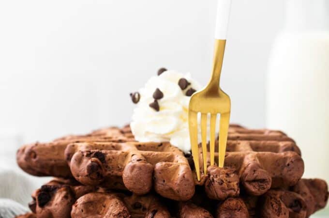 Sugar Free Chocolate Waffles (keto)