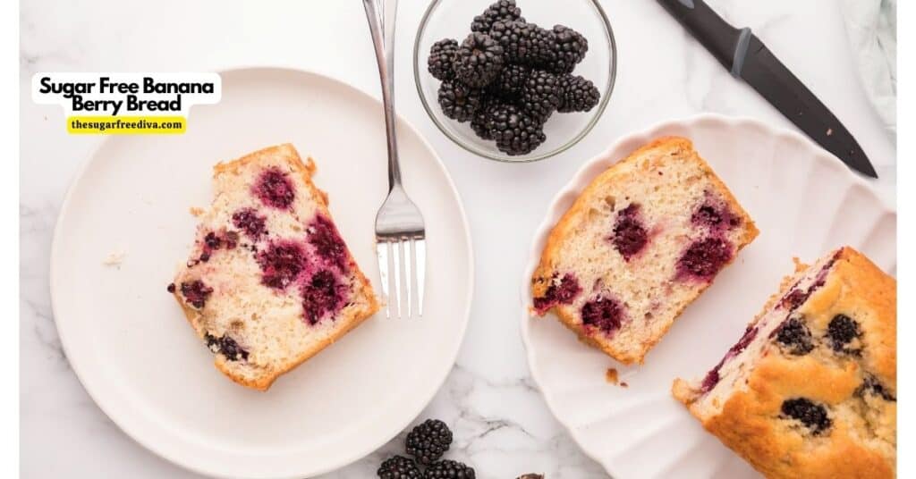 Sugar Free Banana Berry Bread - THE SUGAR FREE DIVA