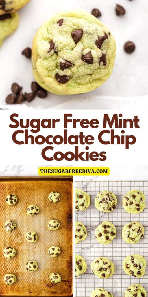 Sugar Free Mint Chocolate Chip Cookies THE SUGAR FREE DIVA