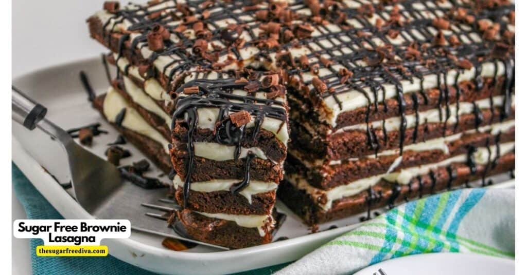Sugar Free Brownie Lasagna THE SUGAR FREE DIVA