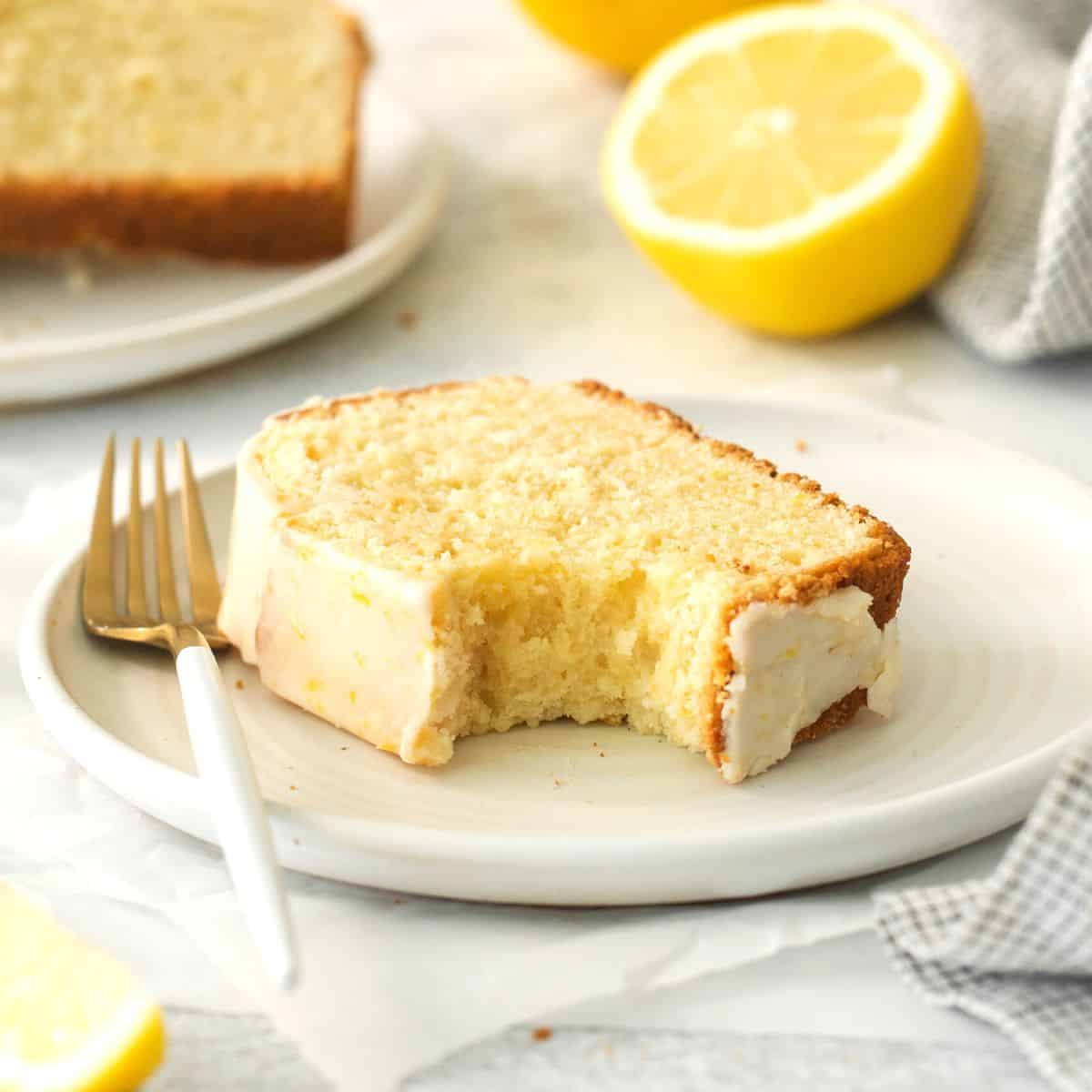 Sugar Free Lemon Pound Cake, a simple and delicious sweet, tart, and buttery dessert recipe made with no added sugar. 