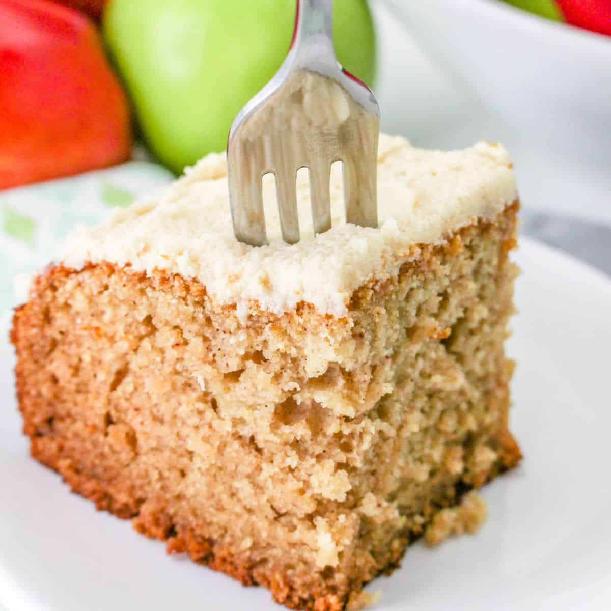 Sugar Free Applesauce Cake, a simple and delicious dessert recipe made with unsweetened applesauce and no added sugar.