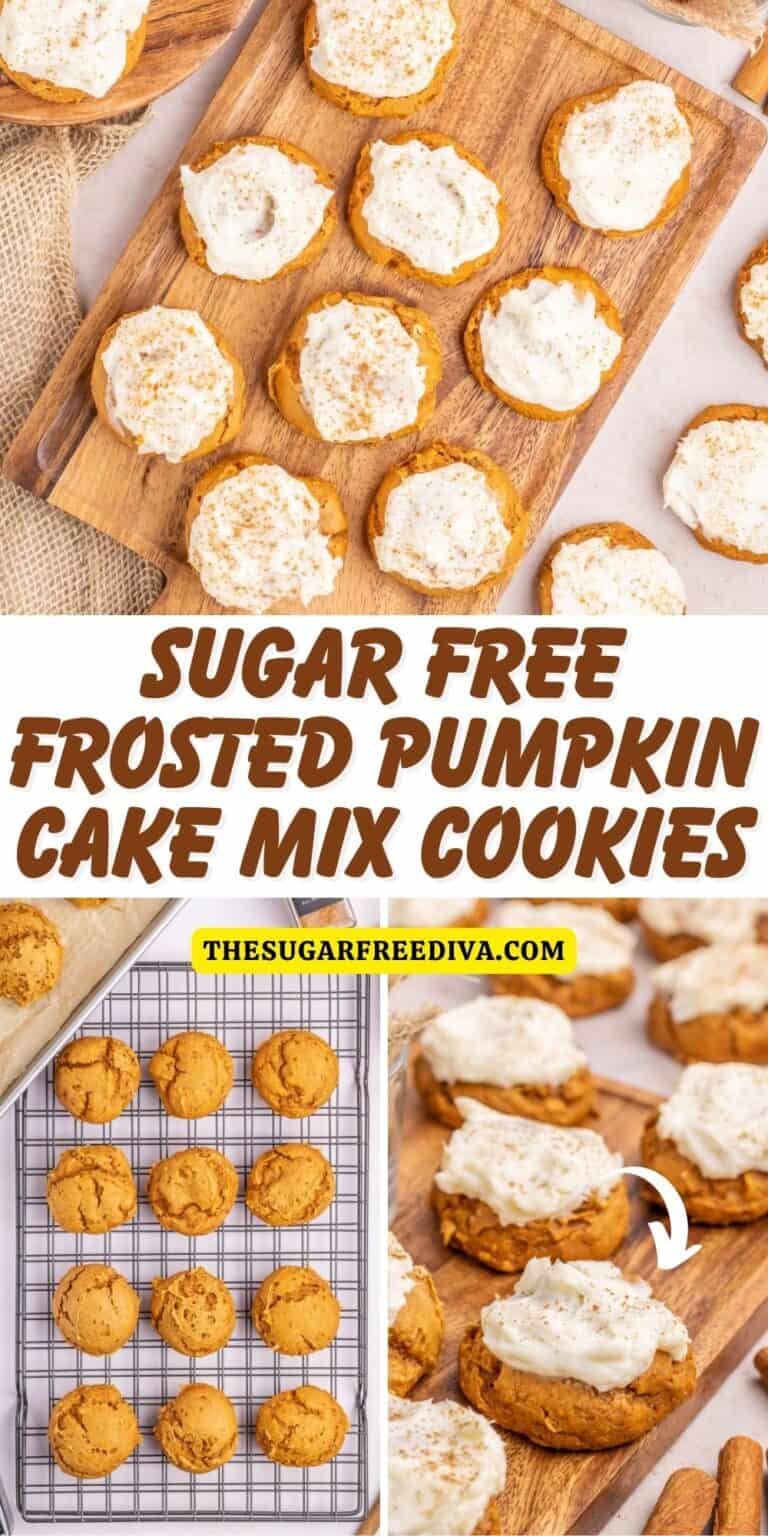 Sugar Free Frosted Pumpkin Cake Mix Cookies THE SUGAR FREE DIVA