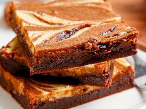 Sugar Free Pumpkin Swirl Brownies