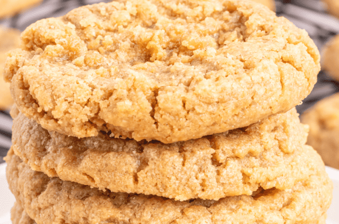 The Best 3 Ingredient Sugar Free Peanut Butter Cookies