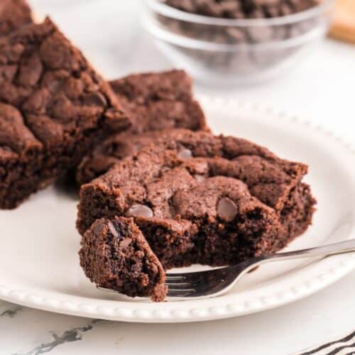 Sugar Free Cake Mix Brownies - 4 Ingredients
