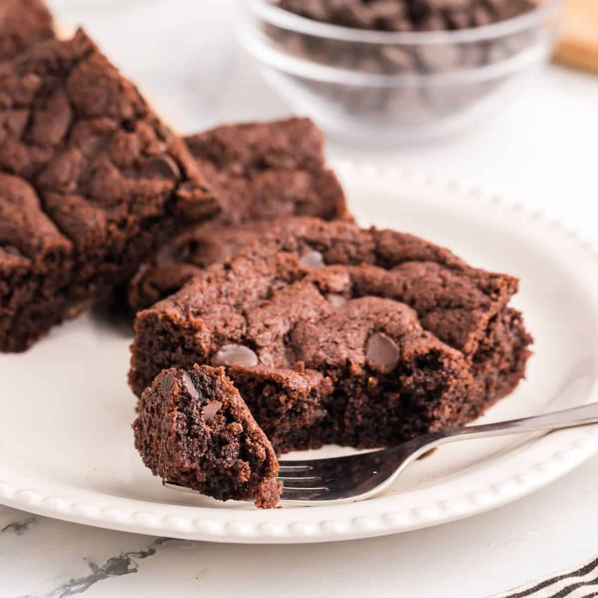 Sugar Free Cake Mix Brownies just 4 Ingredients. Easy and delicious fudgy brownie dessert or snack recipe. keto option.