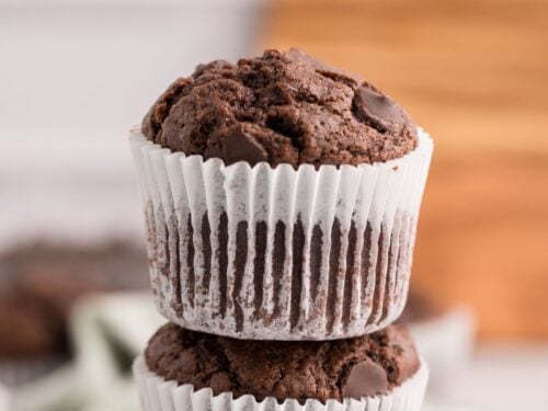 Sugar Free Chocolate Chocolate Chip Muffins