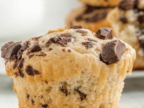 Sugar Free Chocolate Chunk Muffins