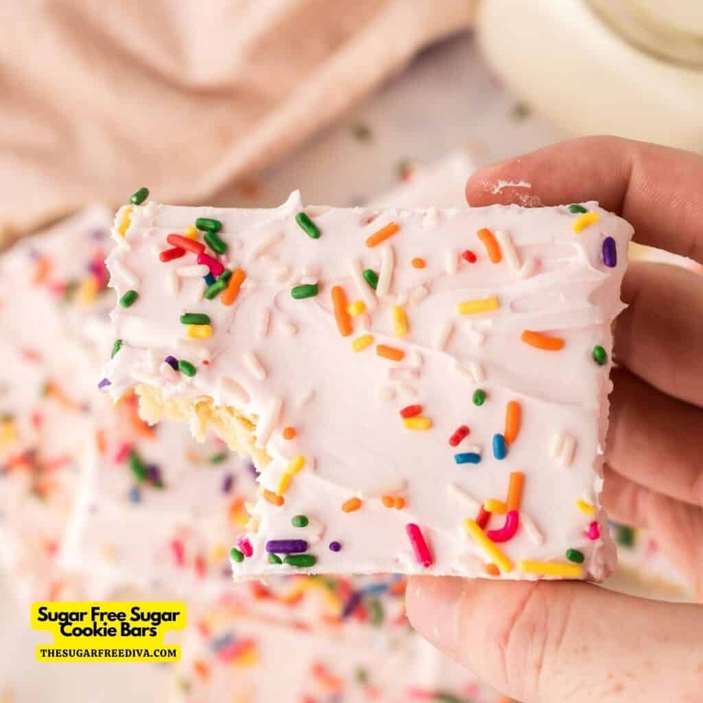 Sugar Free Sugar Cookie Bars - THE SUGAR FREE DIVA
