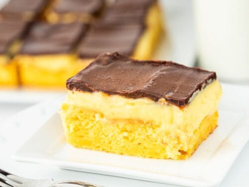 Sugar Free Boston Cream Poke Cake