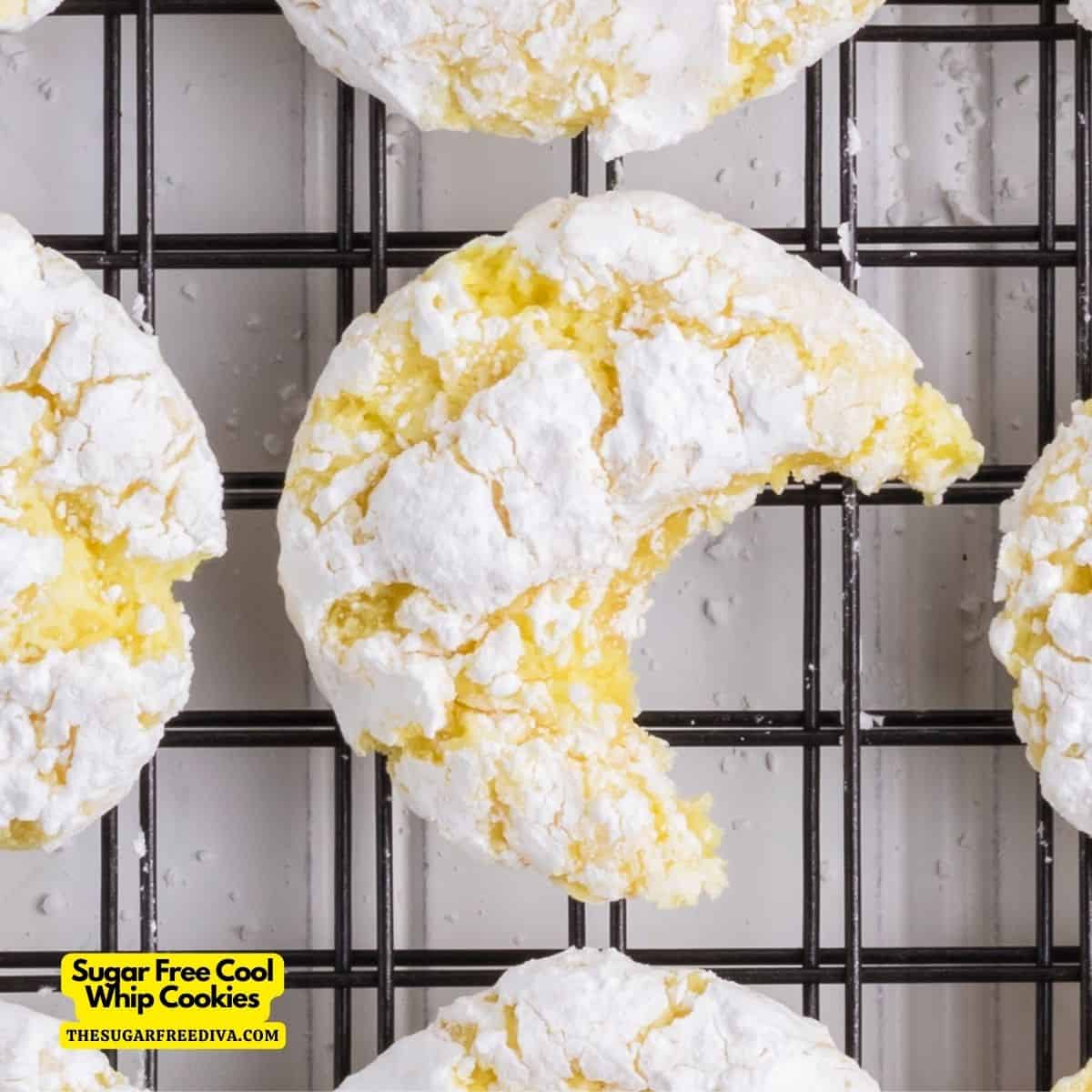 Sugar Free Cool Whip Cookies, a simple and delicious three ingredient dessert recipe that can be made in about 20 minutes.