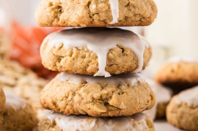 Sugar Free Iced Oatmeal Cookies