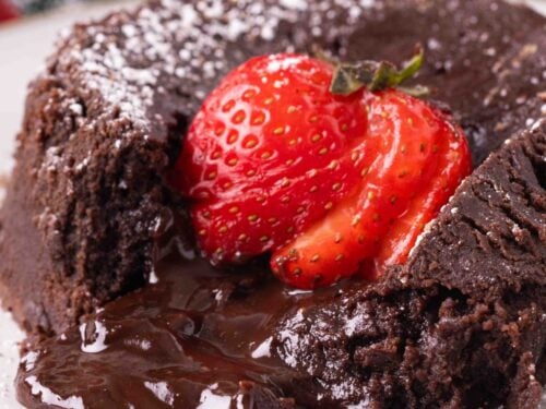 Sugar Free Molten Chocolate Cakes