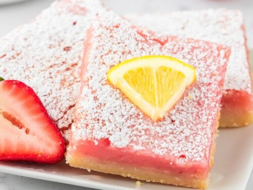 Sugar Free Strawberry Lemonade Bars