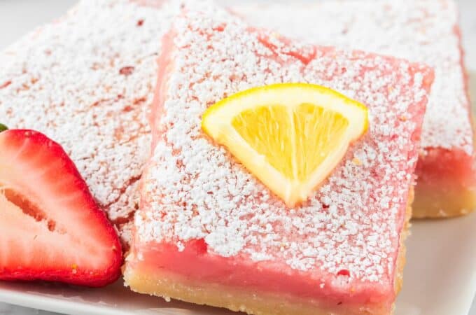 Sugar Free Strawberry Lemonade Bars