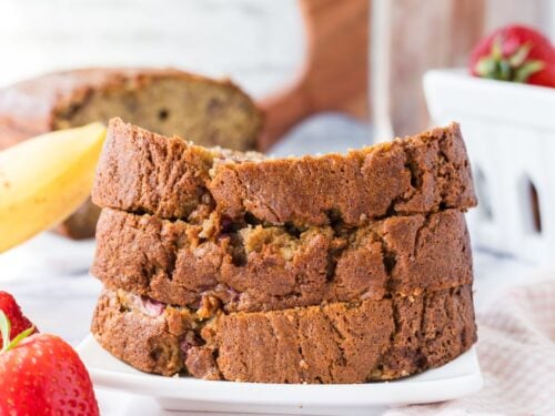 Strawberry Banana Bread - No Added Sugar