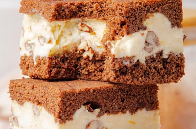 Sugar Free Pecan Ice Cream Sandwiches