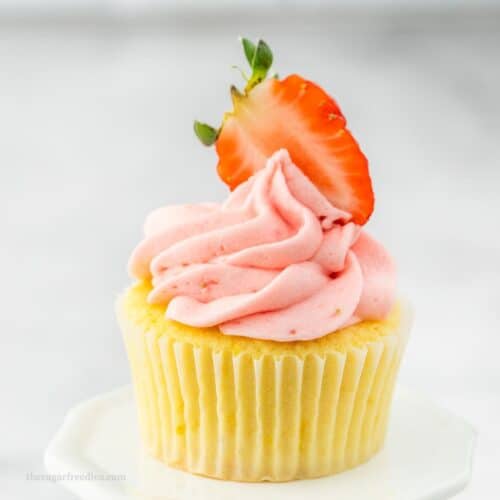 Sugar Free Strawberry and Lemon Cupcakes