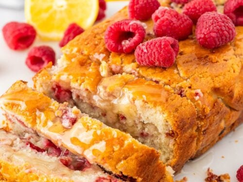 No Added Sugar Lemon and Raspberry Loaf