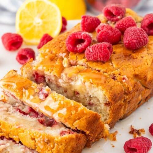 No Added Sugar Lemon and Raspberry Loaf