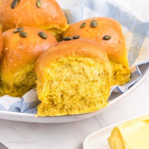 No Added Sugar Pumpkin Rolls