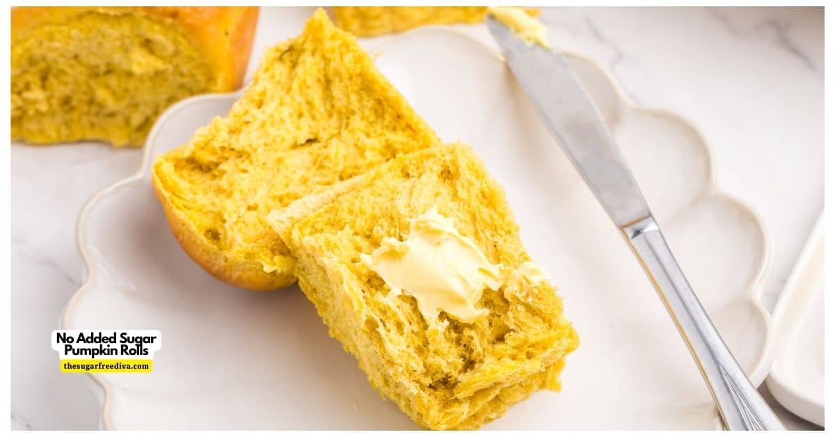 No Added Sugar Pumpkin dinner Rolls, a delicious recipe for homemade dinner rolls made with pumpkin puree and no added sugar. No Added Sugar Pumpkin dinner Rolls, a delicious recipe for homemade dinner rolls made with pumpkin puree and no added sugar.