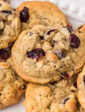 No Added Sugar Cranberry Oatmeal Cookies