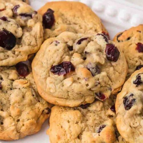 No Added Sugar Cranberry Oatmeal Cookies
