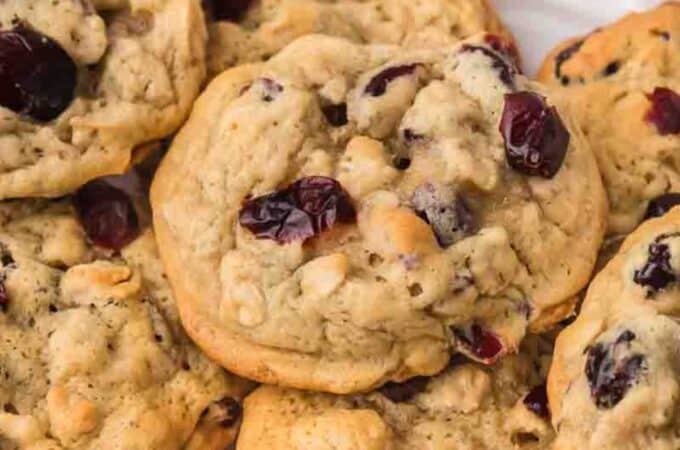 No Added Sugar Cranberry Oatmeal Cookies