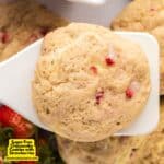 Sugar Free Cheesecake Cookies with Strawberries