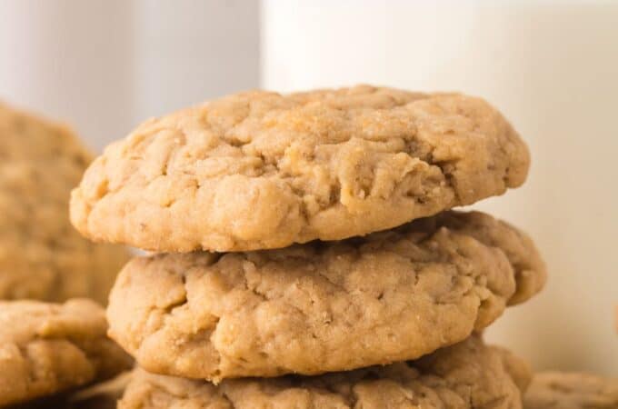 Sugar Free Peanut Butter and Oatmeal Cookies