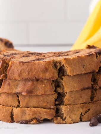 Sugar Free Chocolate Chip Banana Bread