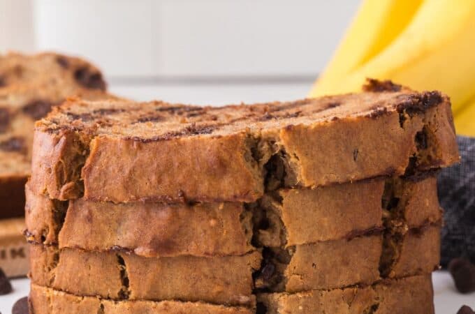 Sugar Free Chocolate Chip Banana Bread