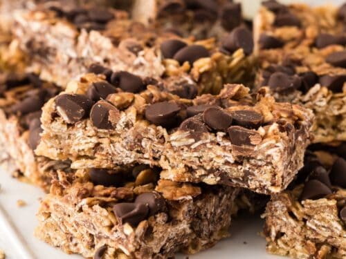 No Added Sugar Chocolate Chip Granola Bars