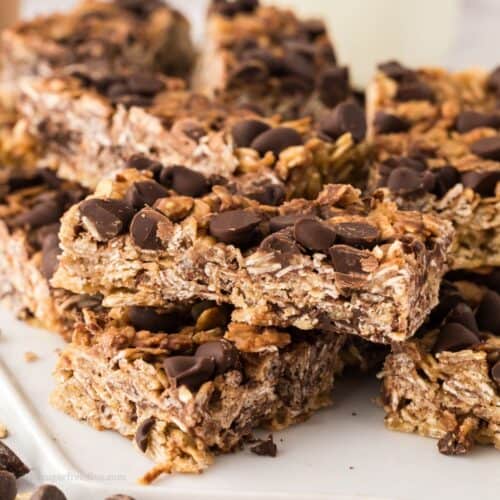 No Added Sugar Chocolate Chip Granola Bars
