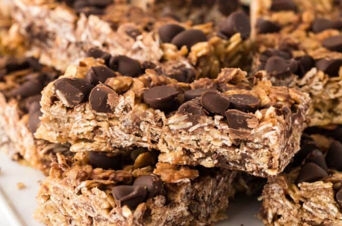 No Added Sugar Chocolate Chip Granola Bars