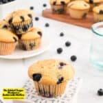No Added Sugar Blueberry Buttermilk Muffins